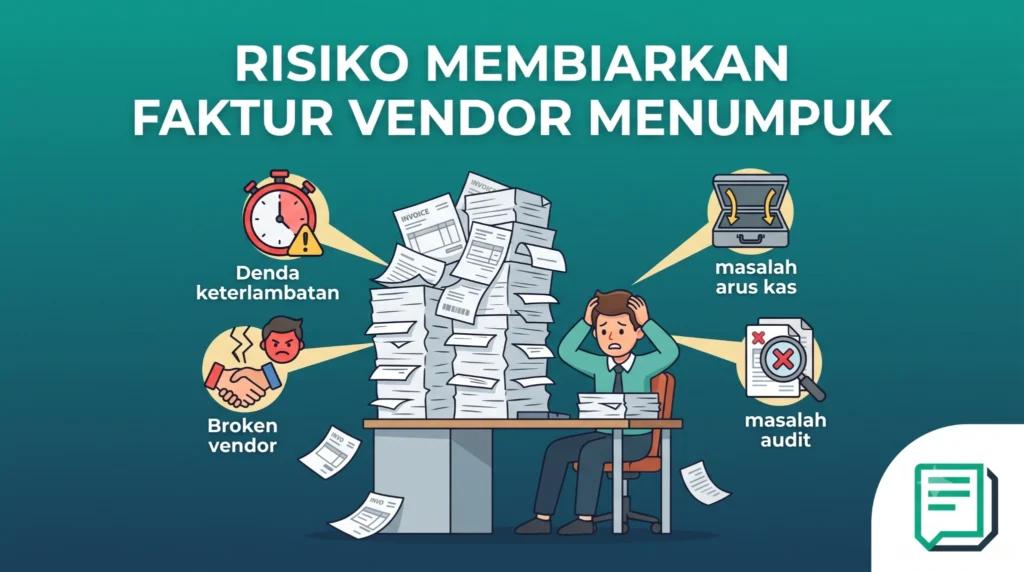 Risiko Membiarkan Faktur Vendor Menumpuk